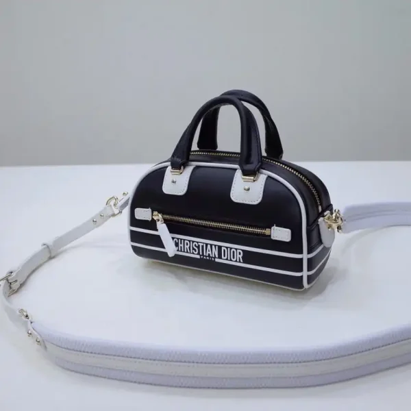 Dior Vibe Zip Bowling Bag Black - Image 8