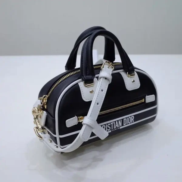 Dior Vibe Zip Bowling Bag Black - Image 9