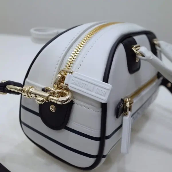 Dior Vibe Zip Bowling Bag White - Image 3