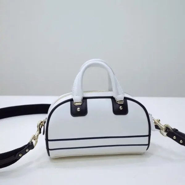 Dior Vibe Zip Bowling Bag White - Image 4