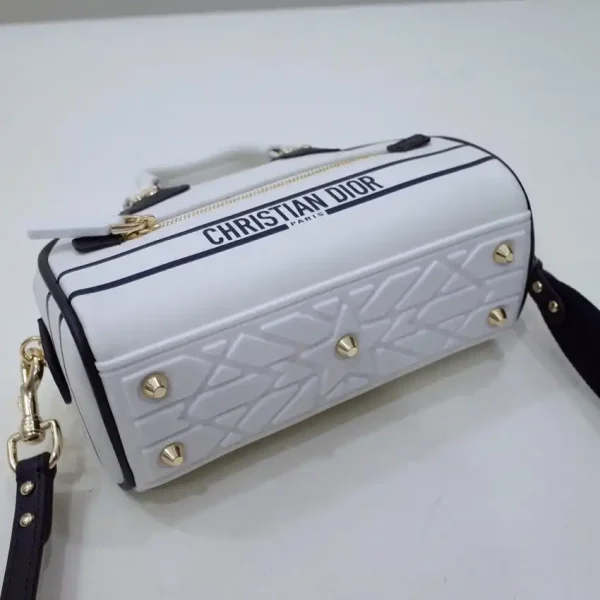 Dior Vibe Zip Bowling Bag White - Image 2