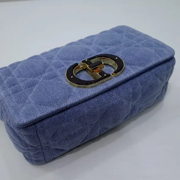 Dior Caro Bag Denim Blue - Image 6