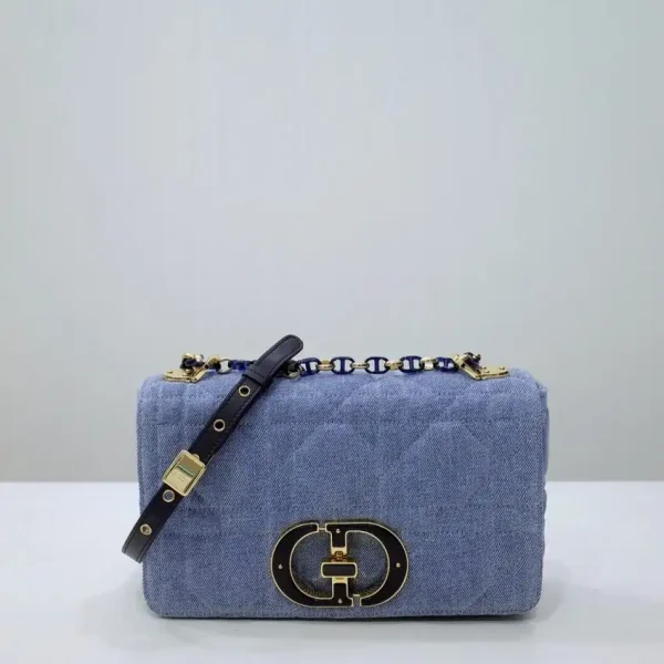 Dior Caro Bag Denim Blue - Image 3