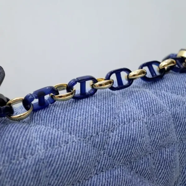 Dior Caro Bag Denim Blue - Image 8