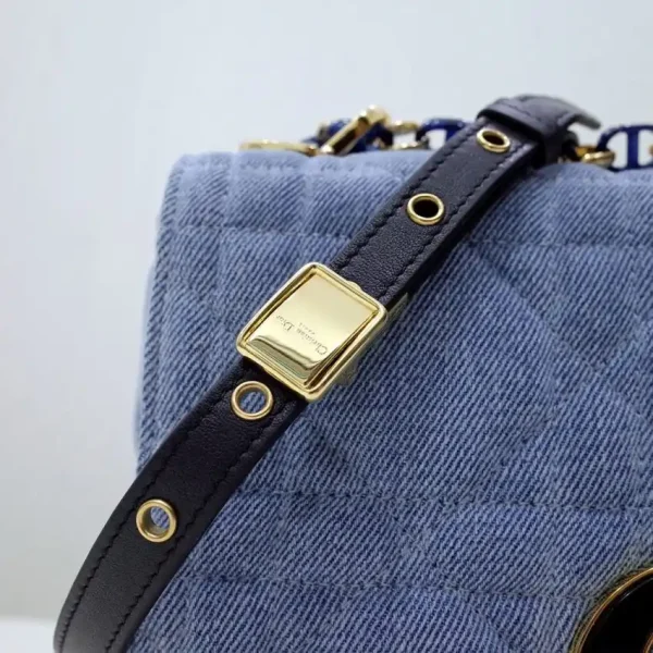 Dior Caro Bag Denim Blue - Image 7