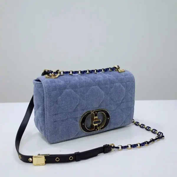 Dior Caro Bag Denim Blue - Image 2