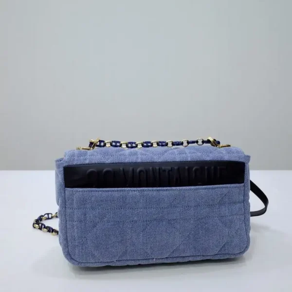 Dior Caro Bag Denim Blue - Image 5