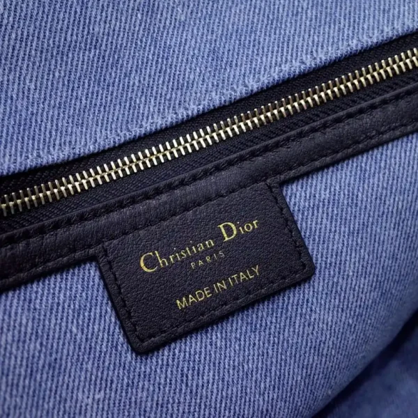 Dior Caro Bag Denim Blue - Image 10