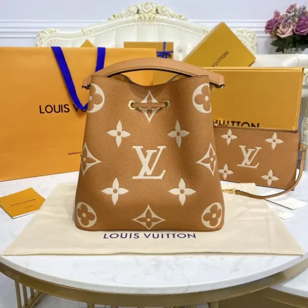 Louis Vuitton Noe  Bucket Brown MM - Image 6
