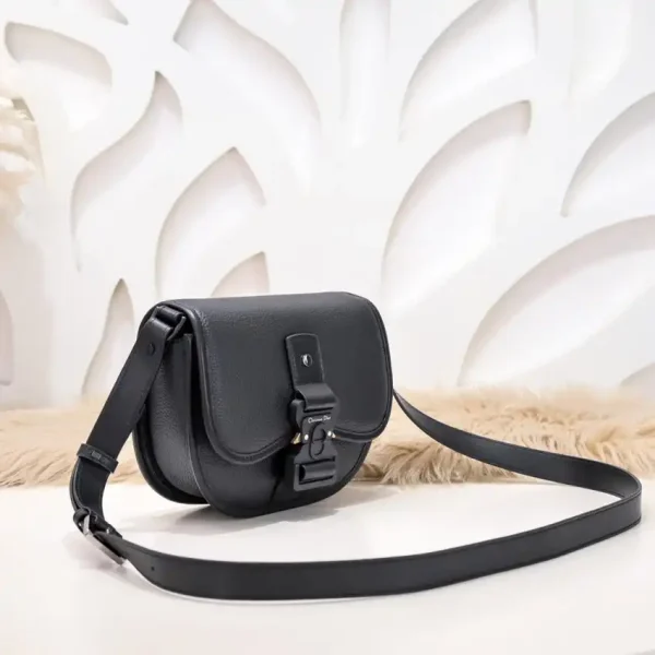 Dior Mini Gallop Bag with Strap Black - Image 4