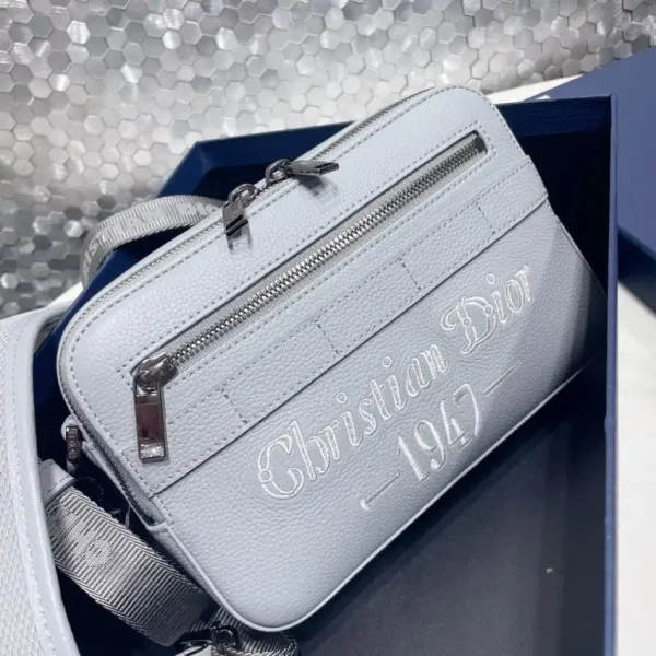 Dior Safari Bag with Strap Sky Blue - Image 6