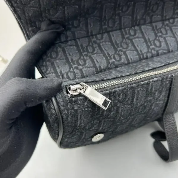 Dior Saddle Bag Oblique Black - Image 4
