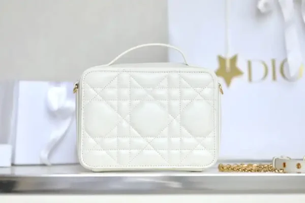 Dior Caro Box Bag White - Image 3