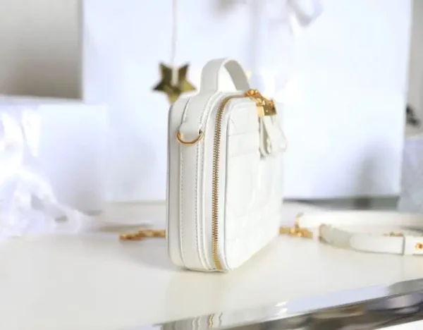 Dior Caro Box Bag White - Image 4
