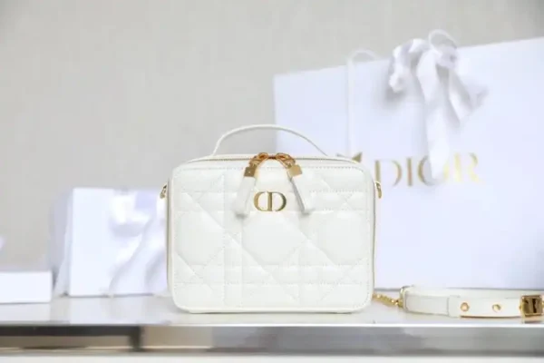 Dior Caro Box Bag White - Image 2