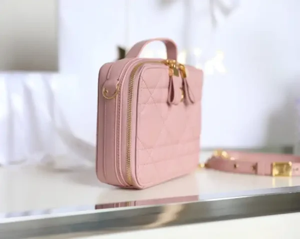 Dior Caro Box Bag Pink - Image 3