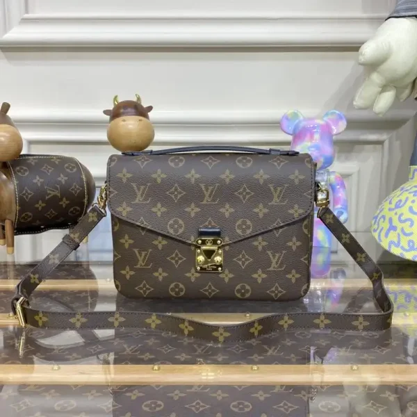Louis Vuitton Pochette Metis Shoulder Bag Brown