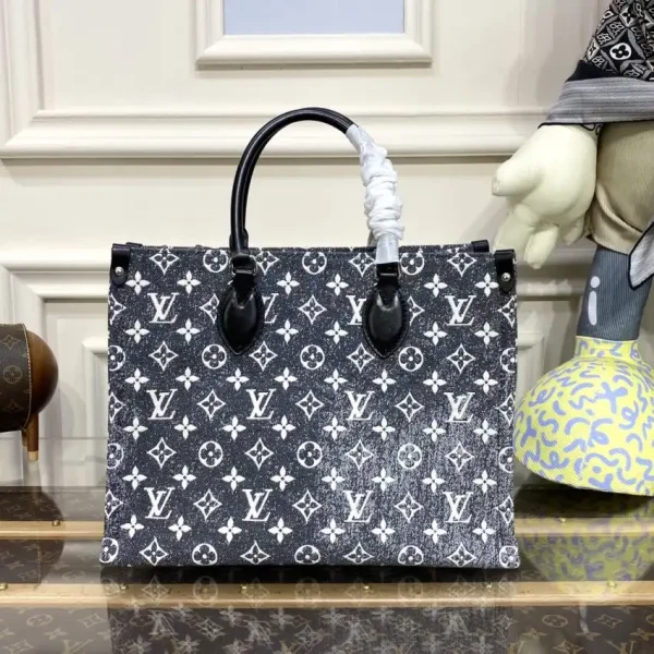 LV OnTheGo Black Denim - Image 3