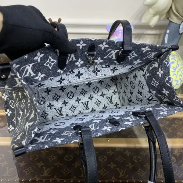 LV OnTheGo Black Denim - Image 8