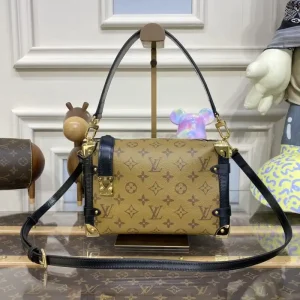 Louis Vuitton Side Trunk Brown Canvas