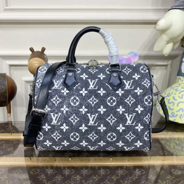 Louis Vuitton Speedy Bandouliere 25 Denim Canvas