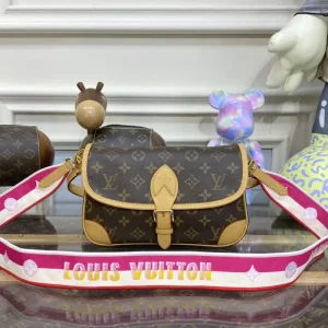 Louis Vuitton Nano Diane Satchel Pink Strap