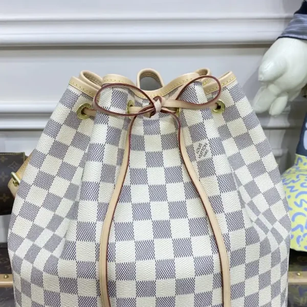 Louis Vuitton Noe  Bucket White Grid MM - Image 2