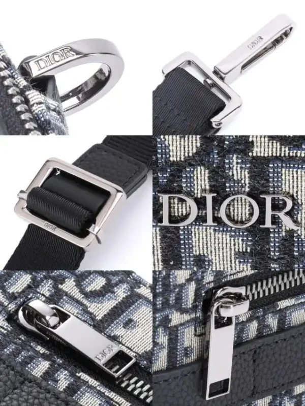 Dior Safari Bag  Black Jacquard - Image 8