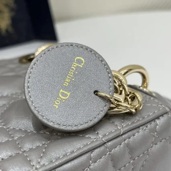 Lady Dior Mini Grey Sillver - Image 2