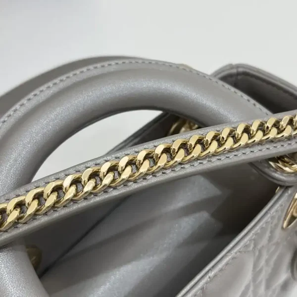 Lady Dior Mini Grey Sillver - Image 6