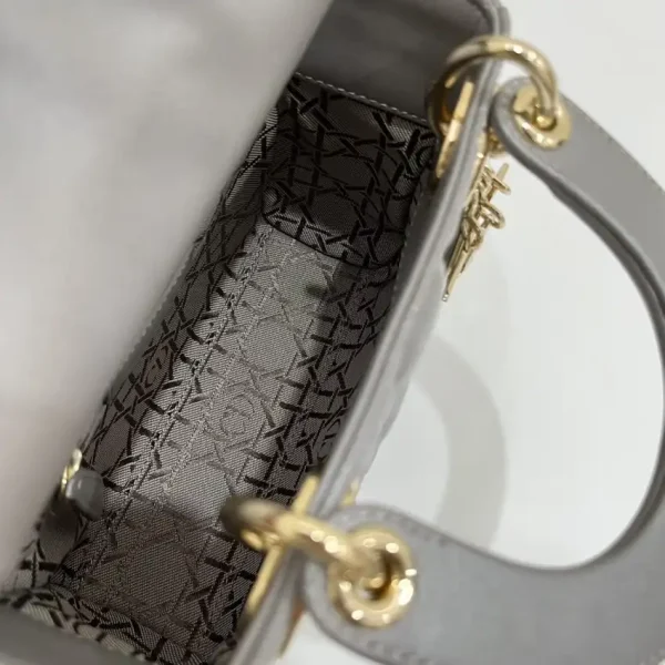 Lady Dior Mini Grey Sillver - Image 7