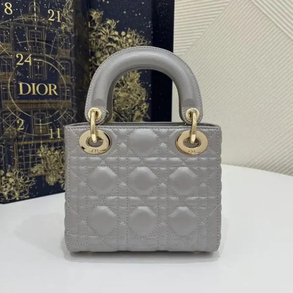 Lady Dior Mini Grey Sillver - Image 8