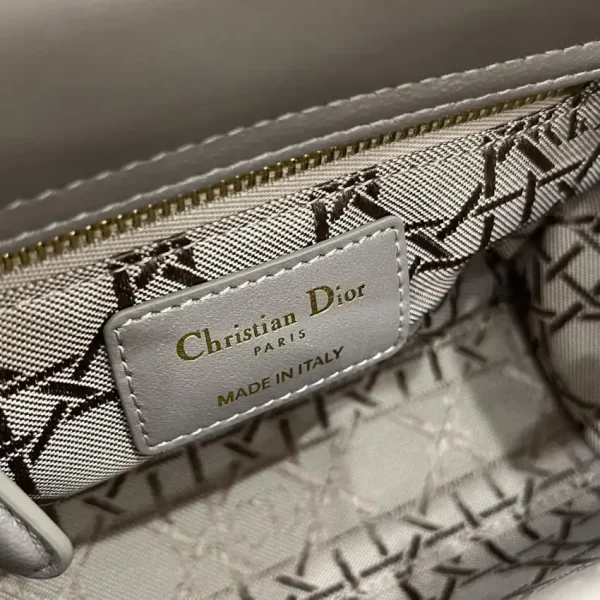 Lady Dior Mini Grey Sillver - Image 9