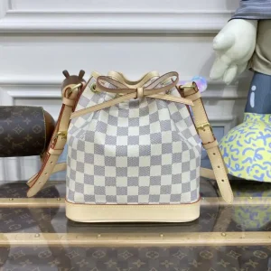 Louis Vuitton  Noe Bucket White Grid