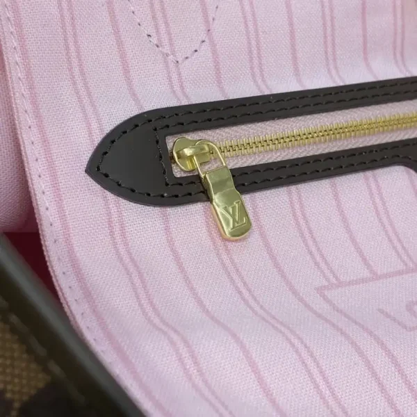 Louis Vuitton Neverfull MM  Grid Pink Inside - Image 6