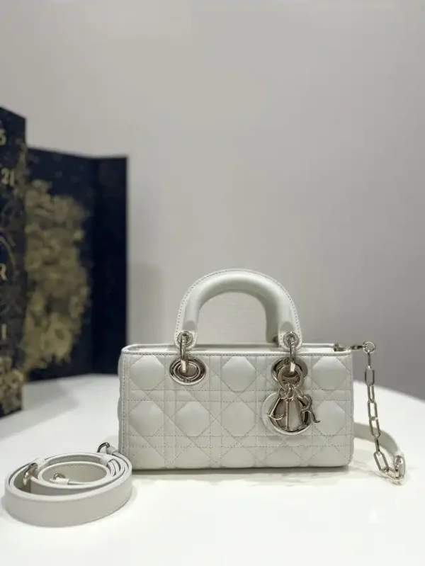 Dior Lady D-Joy Bag  White