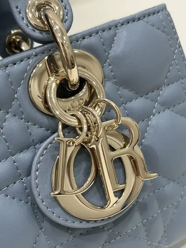 Dior Lady D-Joy Bag  Blue - Image 6