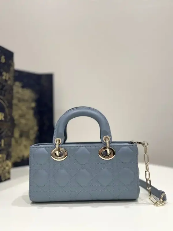 Dior Lady D-Joy Bag  Blue - Image 4