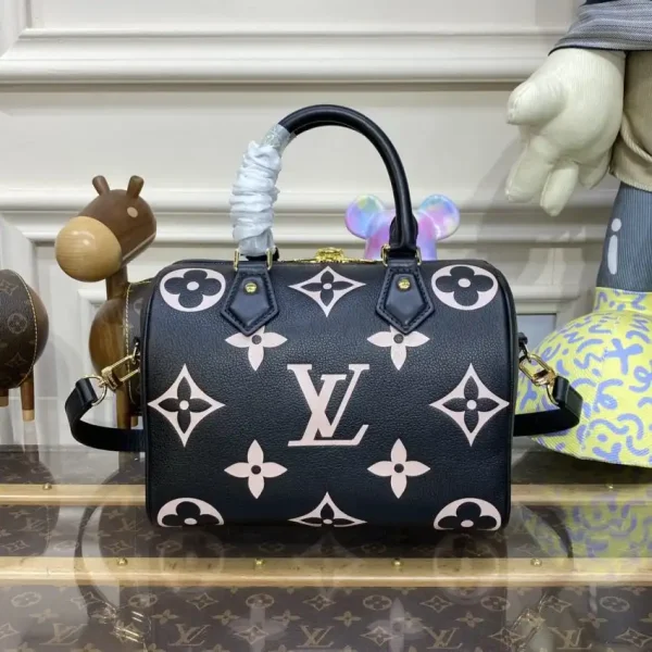 Louis Vuitton Speedy Bandouliere 25 Black-Pink - Image 4