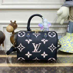 Louis Vuitton Speedy Bandouliere 25 Black-Pink