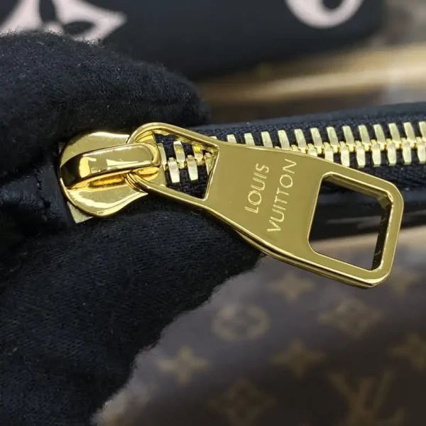 Louis Vuitton Neverfull MM Black Pink - Image 4