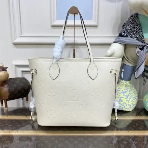 Louis Vuitton Neverfull MM Full Beige
