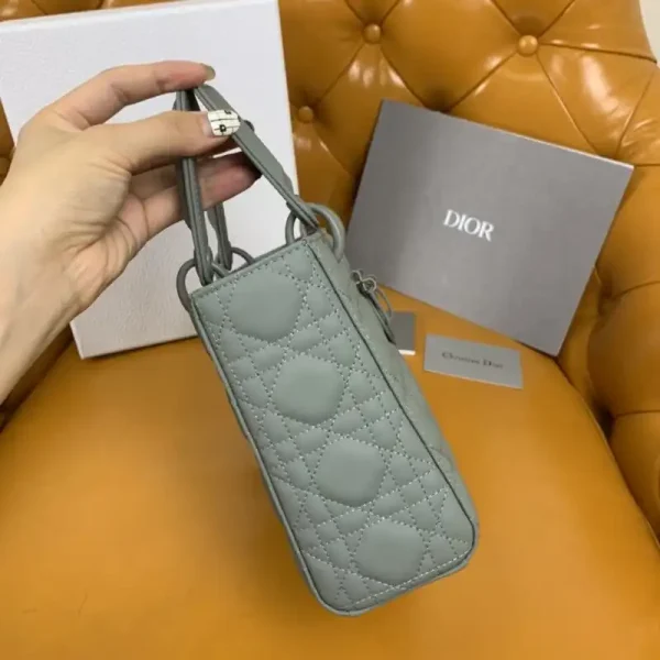 Lady Dior Matte Grey ABC - Image 3