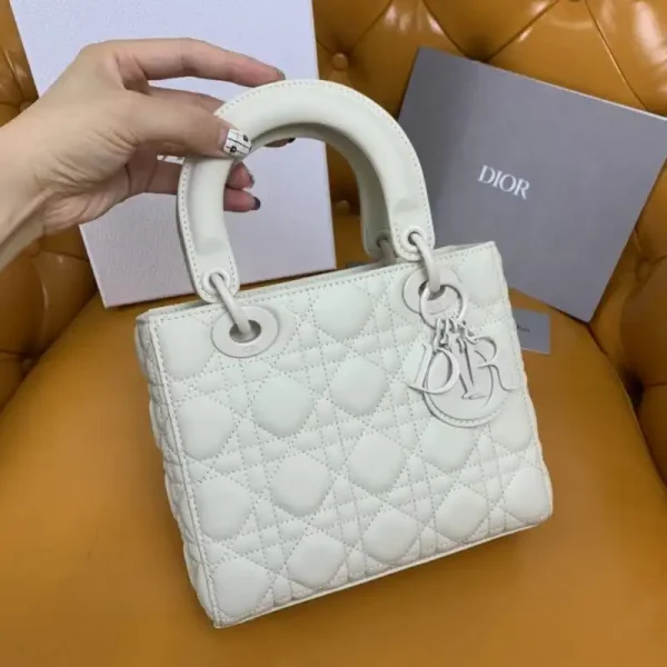 Lady Dior Matte White ABC - Image 5