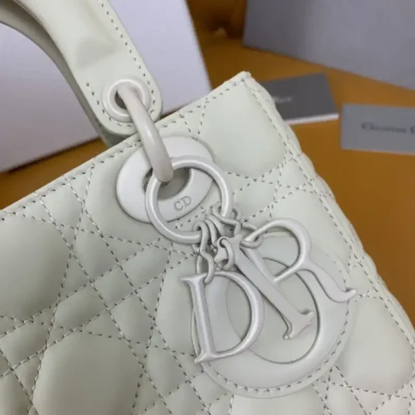 Lady Dior Matte White ABC - Image 8