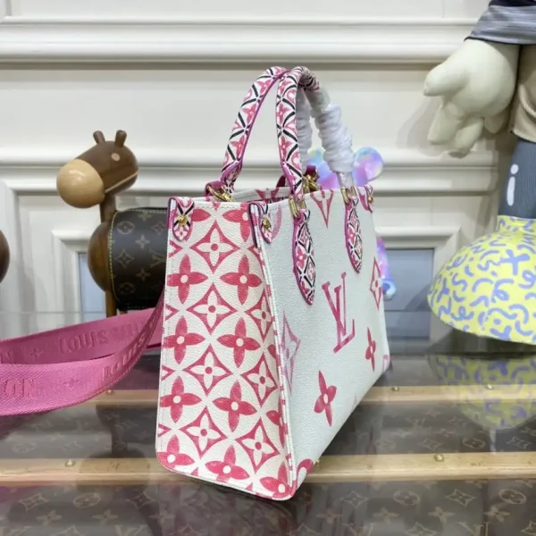 LV OnTheGo PM Pink&White - Image 5