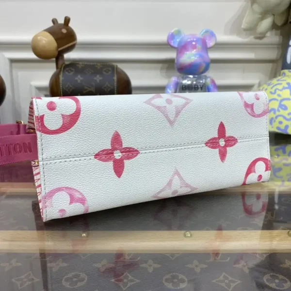 LV OnTheGo PM Pink&White - Image 9