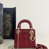 Lady Dior Mini Red Patent