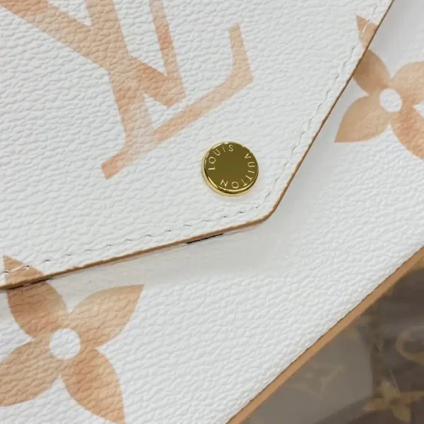 Louis Vuitton Felicie Pochette White Apricot - Image 3