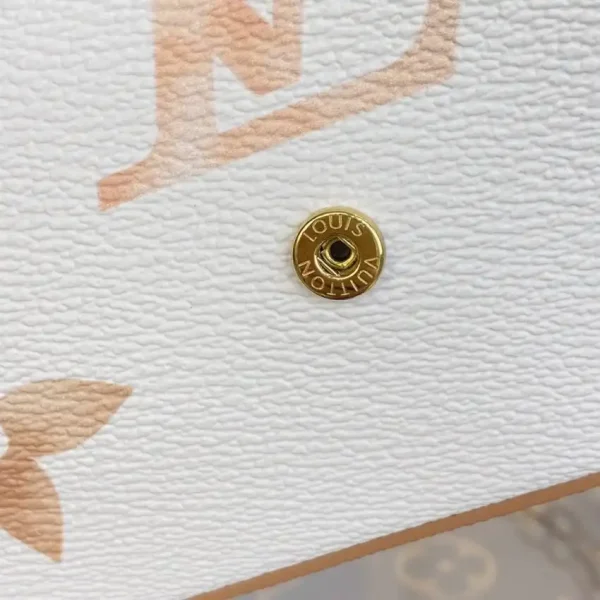 Louis Vuitton Felicie Pochette White Apricot - Image 7